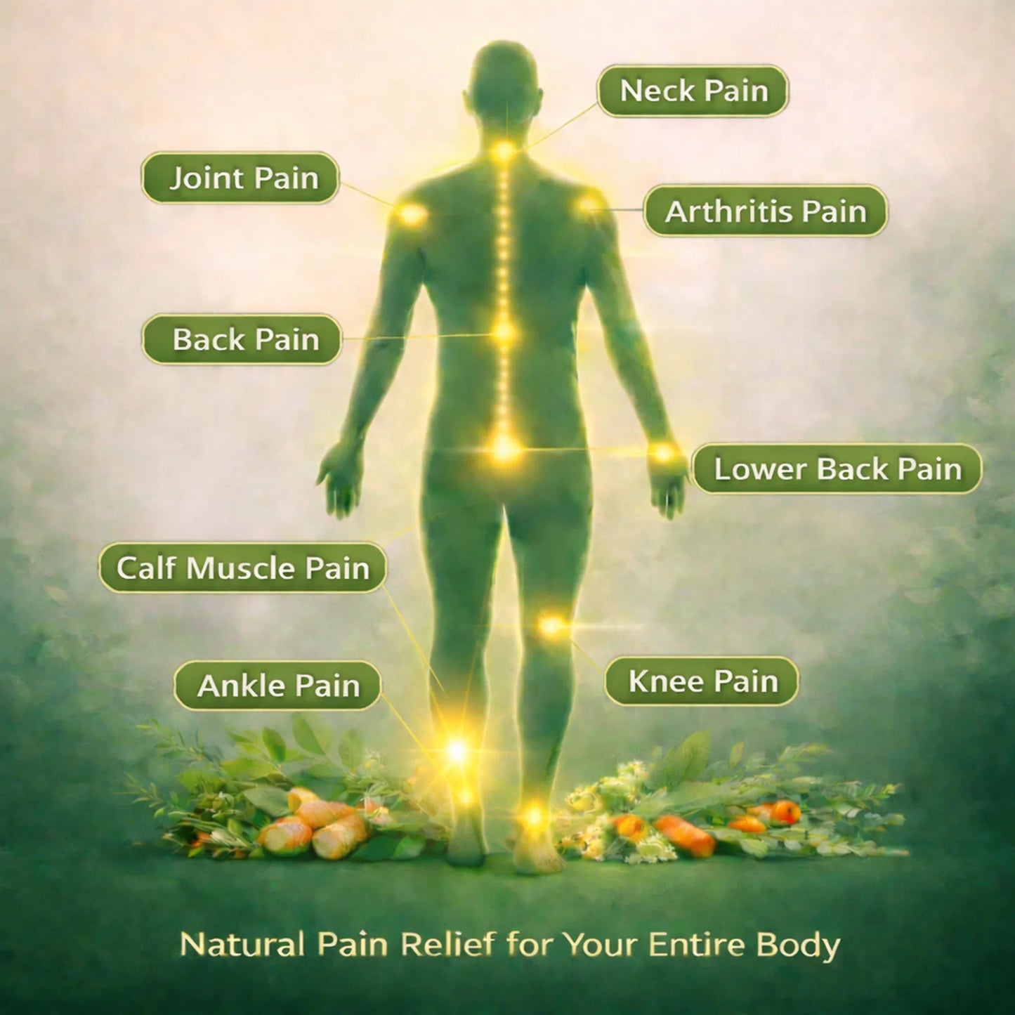Gennec Enhanced Pain Relief Oil - Natural Oil for Joint Pain, Muscle Pain, Back Pain, Knee pain & Inflammation.